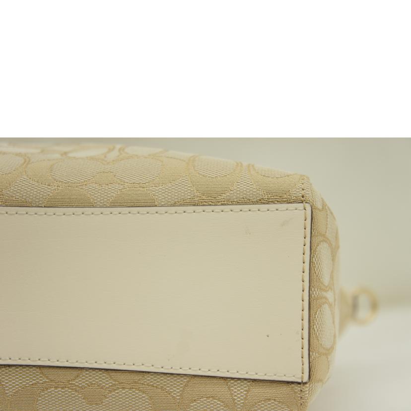 COACH コーチ/シグネチャー スモールケルシー 2Wayショルダーバッグ/ライトカーキ×チョーク/F27582//E19**/Aランク/01