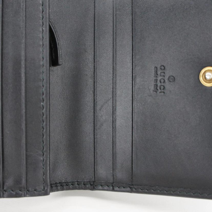 GUCCI グッチ/グッチシマレザー/リネアキャット/フラップウォレット/548057//114*/ABランク/91