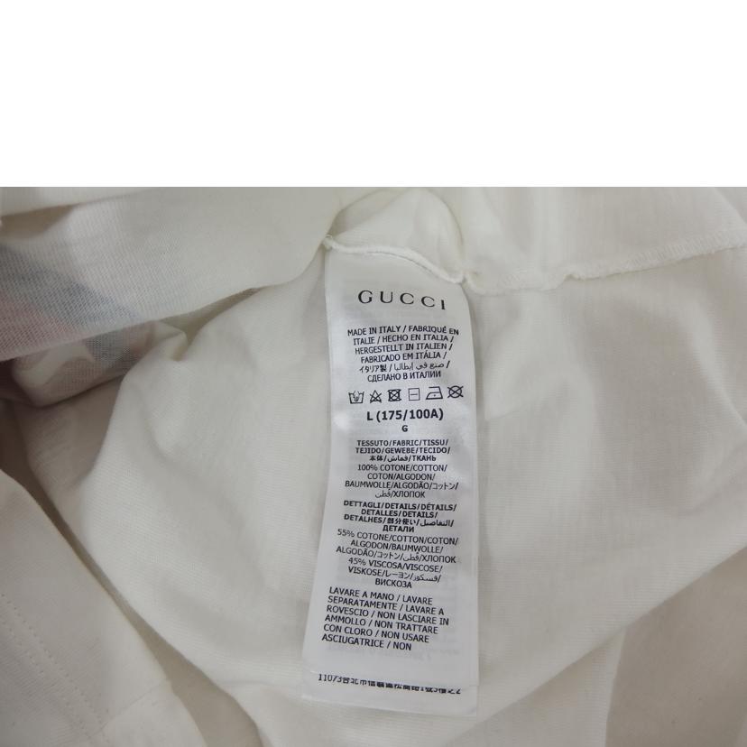 GUCCI×adidas グッチ×アディダス/GUCCI×adidasロゴTシャツ/722938 XJE1F//ABランク/82