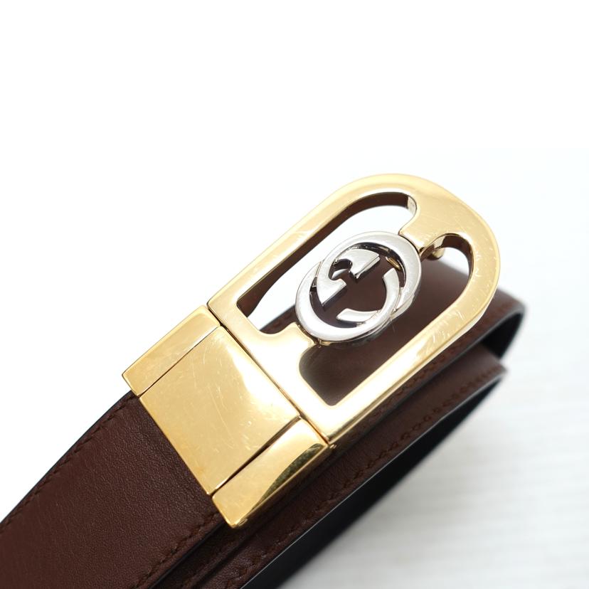 GUCCI グッチ/◇インターロッキングGリバーシブルベルト/547734//493***/Bランク/88