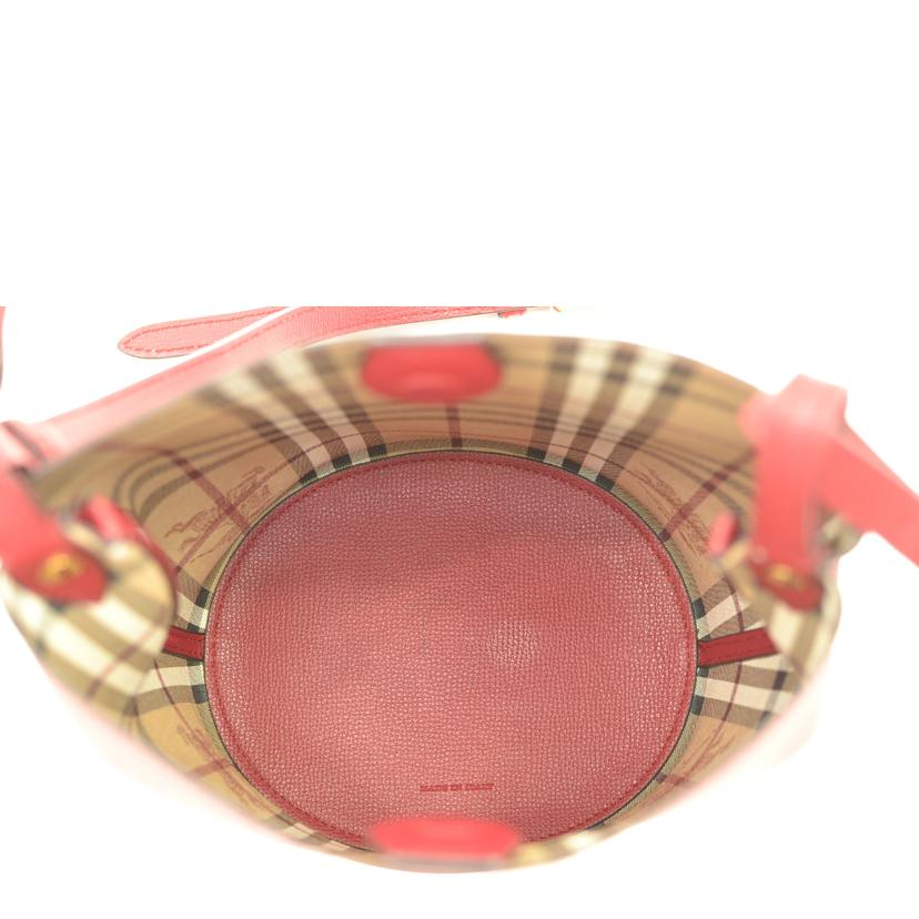 BURBERRY バーバリー/バーバリーレザーワンショルダー/レッド//Aランク/75