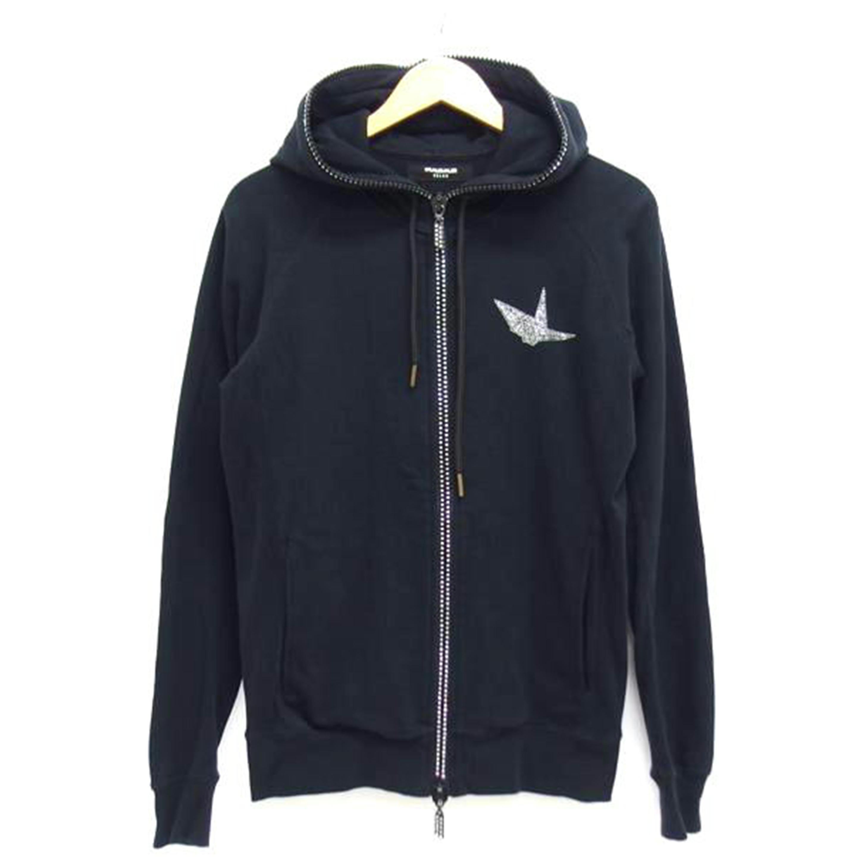 1PIU1UGUALE3 RELAX ウノピュウノウグァーレトレリラックス/ラインストーン/スウェット/セットアップ/折り鶴//Bランク/04