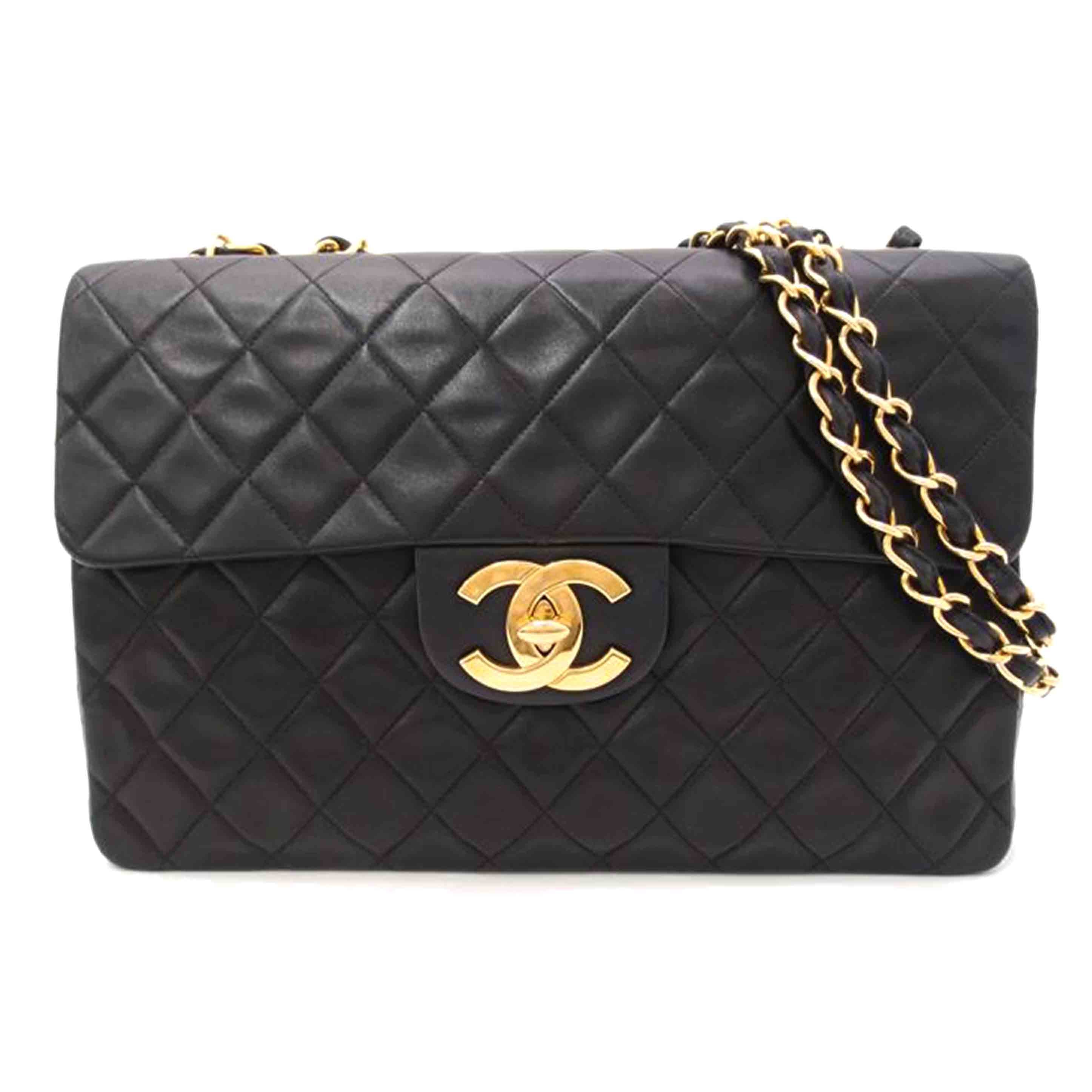 CHANEL シャネル/デカマトラッセ34チェーンショルダー/ラムスキン/ブラック/A01094//343**********/Aランク/69