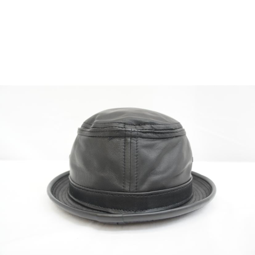 NEW YORK HAT ニューヨークハット/ラムスキンスティンジーポークパイハット//サイズ L(約58cm)/Bランク/05