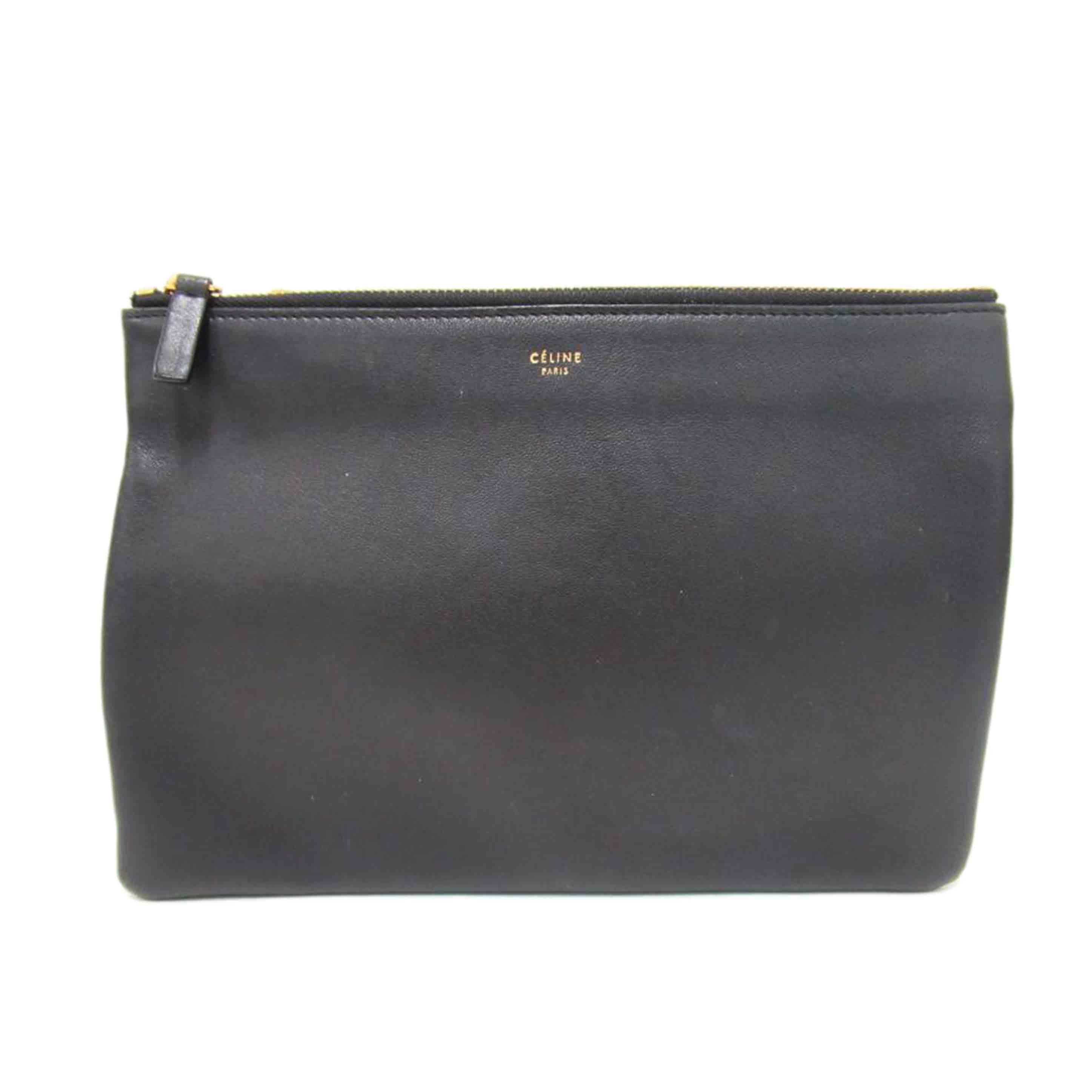 CELINE/ トリオ/ショルダー/レザー/W-CU-3125 W-AT-2195//Bランク/63