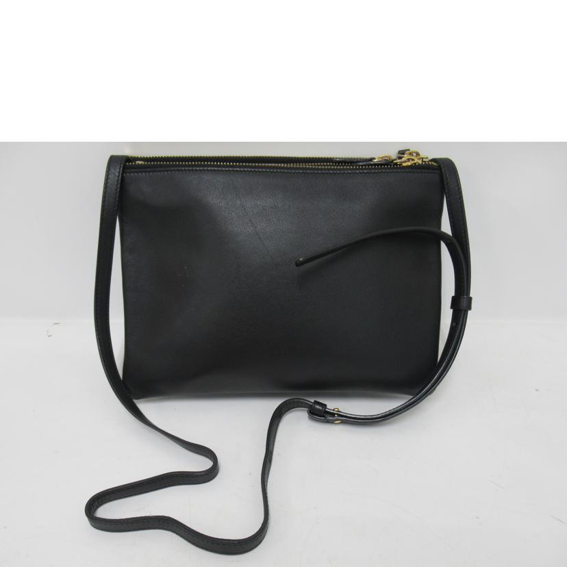 CELINE/ トリオ/ショルダー/レザー/W-CU-3125 W-AT-2195//Bランク/63