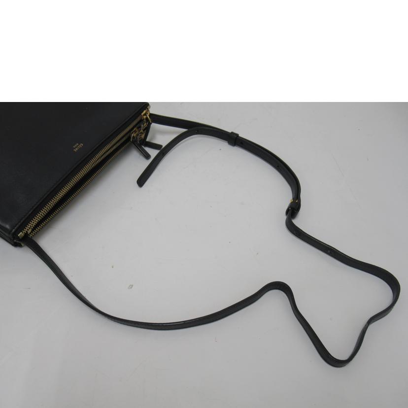 CELINE/ トリオ/ショルダー/レザー/W-CU-3125 W-AT-2195//Bランク/63