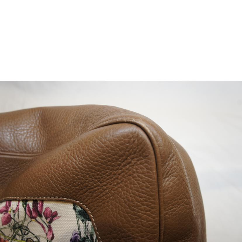 GUCCI グッチ/キャンパスバンブーダイアナ花柄ショルダーバッグ/282315//520***/Aランク/92