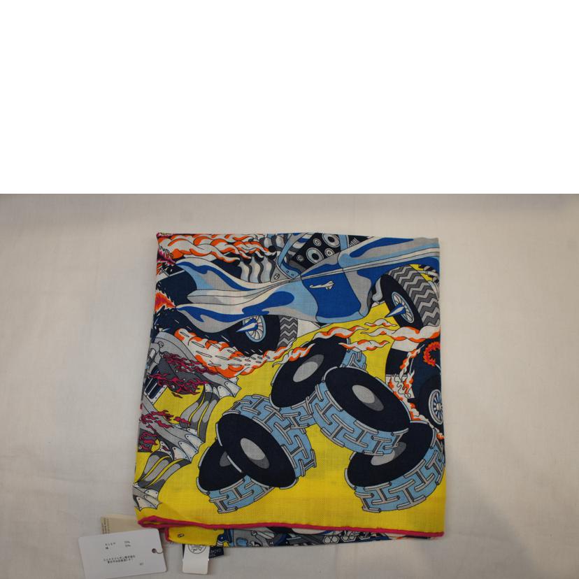 HERMES エルメス/カレH100カシミヤシルクストール LES AS DU VOLANT"//Sランク/92