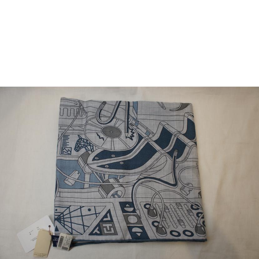 HERMES エルメス/カレH100カシミヤシルクストール FAUBOURG OF DREAMS"//Sランク/92