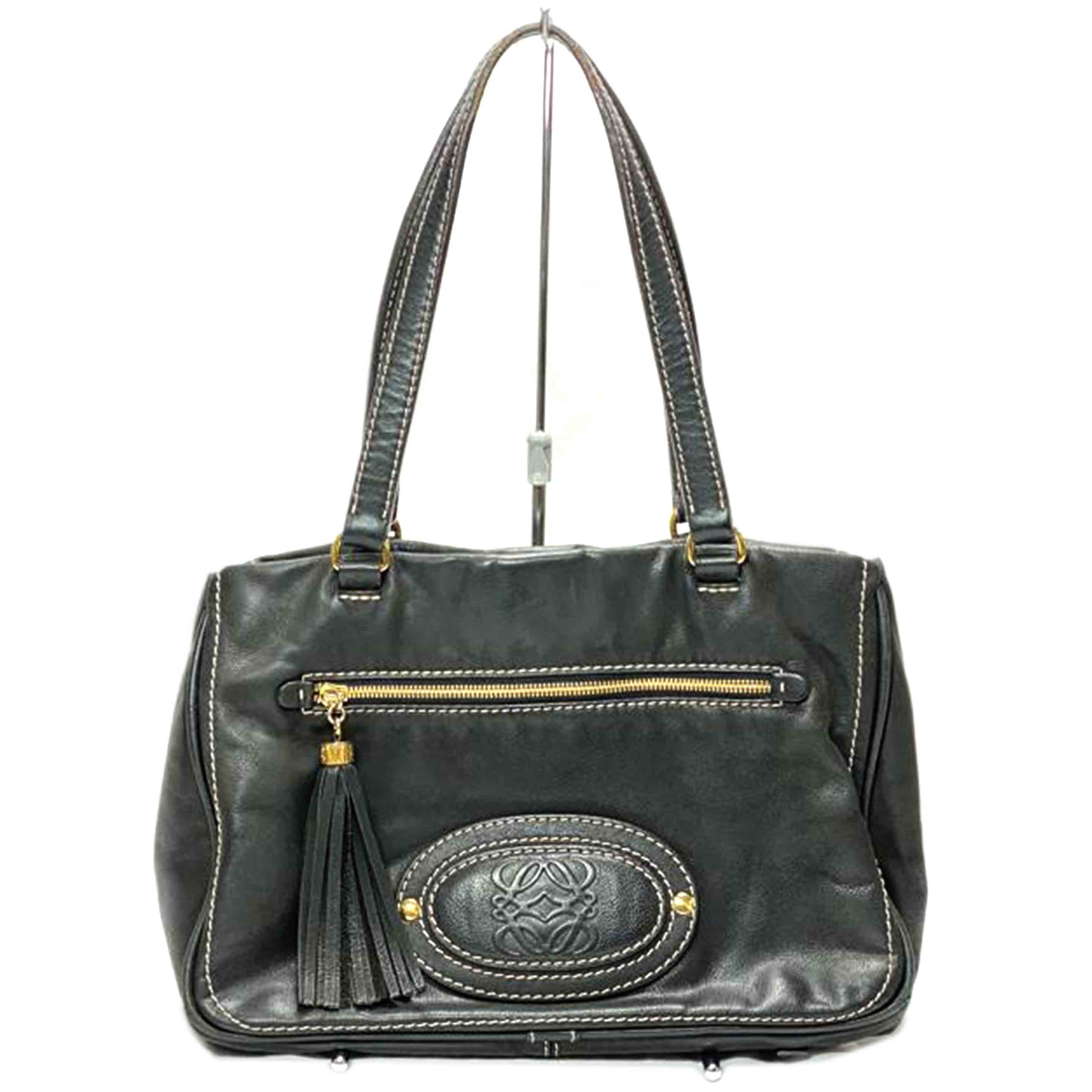 LOEWE ロエベ/マドリード アナグラム フリンジトートバッグ/WS14474//340***/Bランク/52