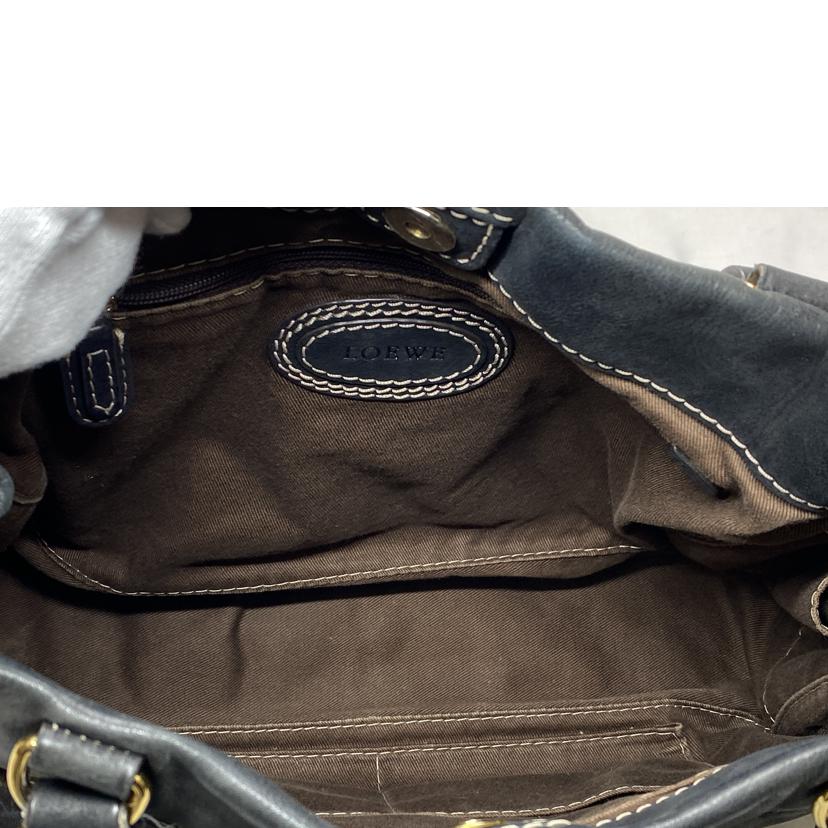 LOEWE ロエベ/マドリード アナグラム フリンジトートバッグ/WS14474//340***/Bランク/52