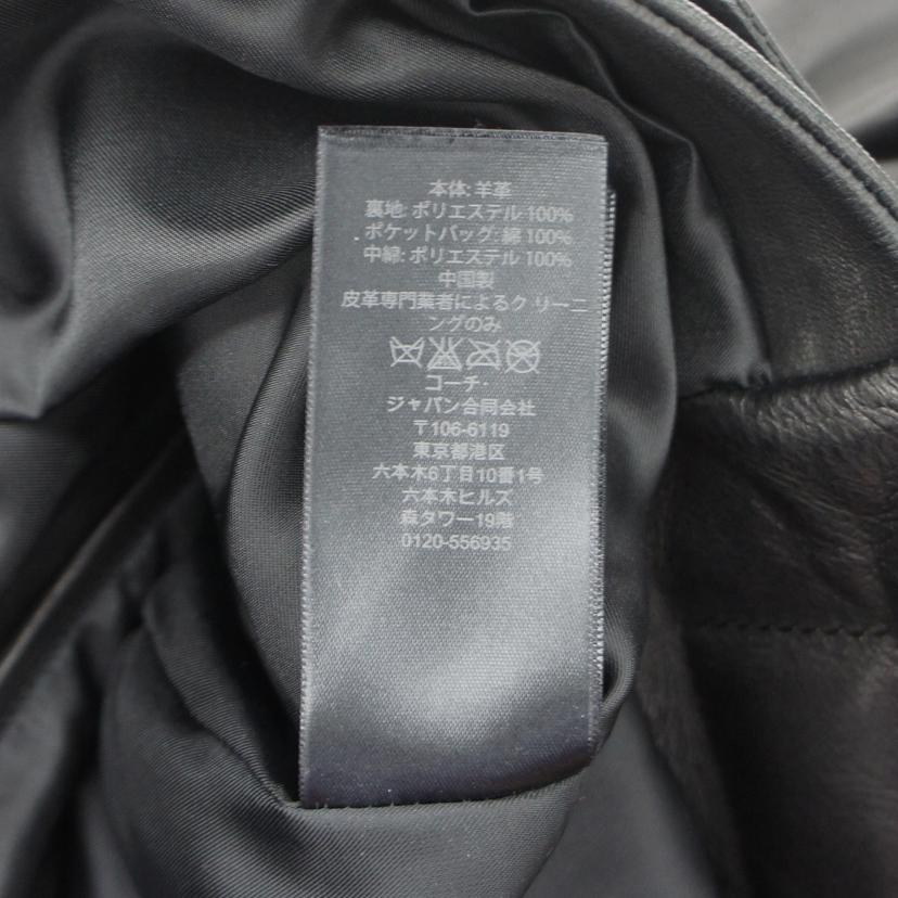 COACH コーチ/レザージャケット/BK//ABランク/94