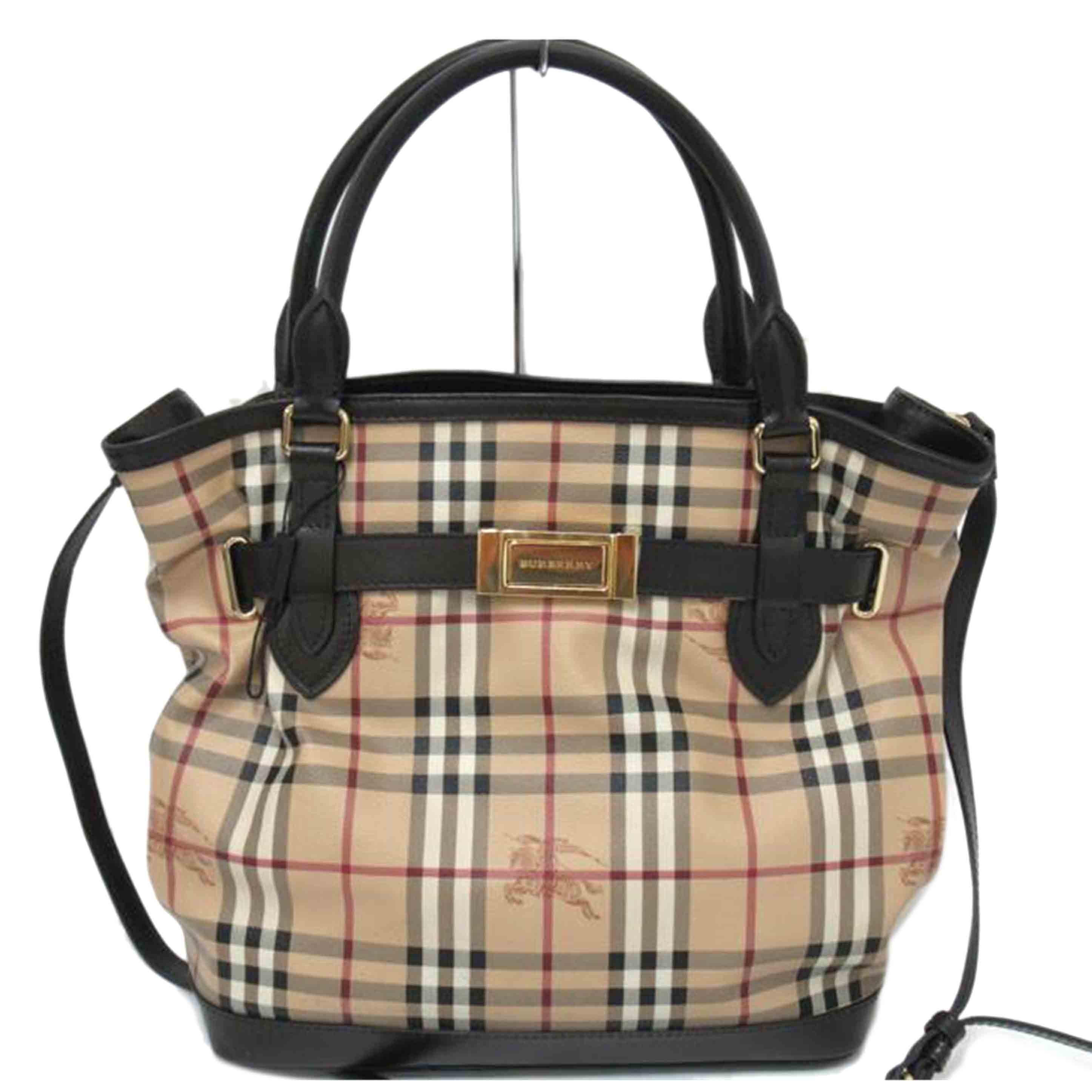 BURBERRY/2wayハンドバッグ/PVC//ABランク/63