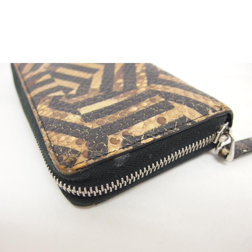 GUCCI グッチ/パイソン/ラウンドファスナー長財布/411766//041*/Bランク/04