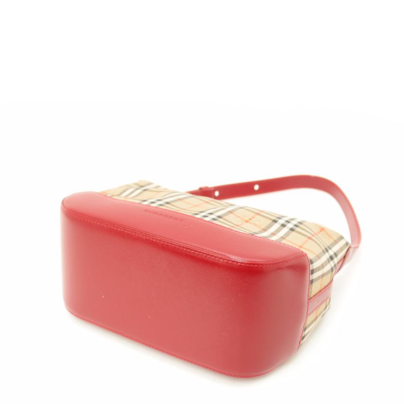 BURBERRY バーバリー/ヘイマーケットチェックワンショルダー/レッド//Aランク/69