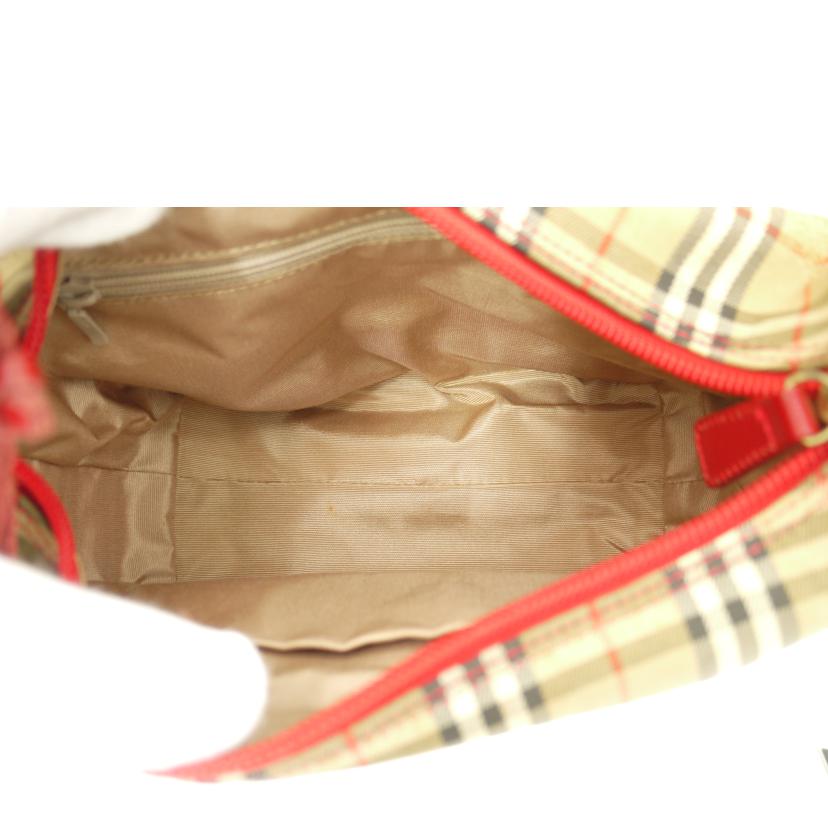 BURBERRY バーバリー/ヘイマーケットチェックワンショルダー/レッド//Aランク/69