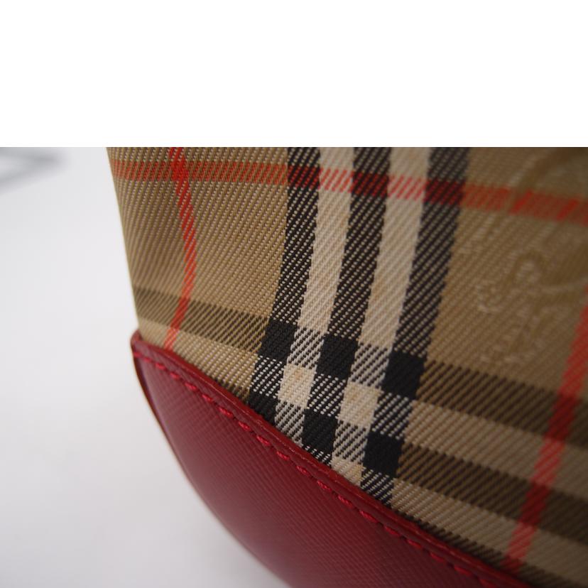 BURBERRY バーバリー/ヘイマーケットチェックワンショルダー/レッド//Aランク/69