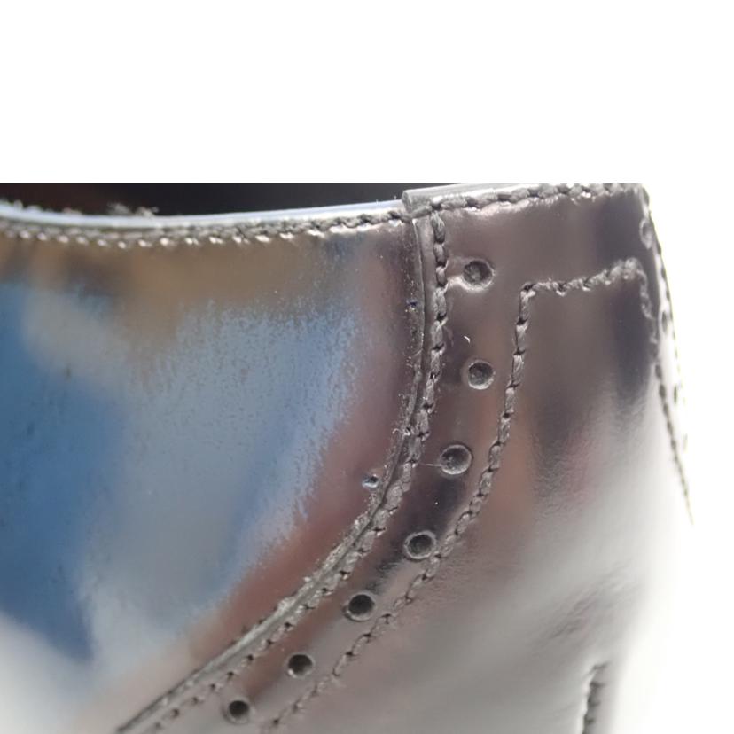 LANVIN ランバン/ブラックシャイニーバイカラーコンビ オックスフォード ドレスシューズ/083305//25.0cm/Aランク/62