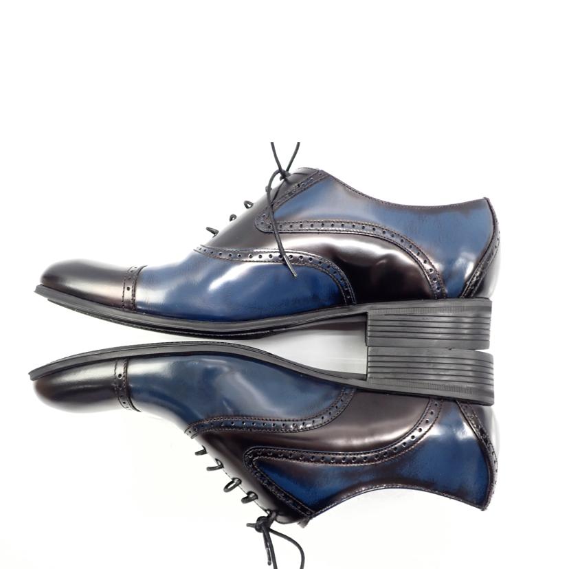 LANVIN ランバン/ブラックシャイニーバイカラーコンビ オックスフォード ドレスシューズ/083305//25.0cm/Aランク/62