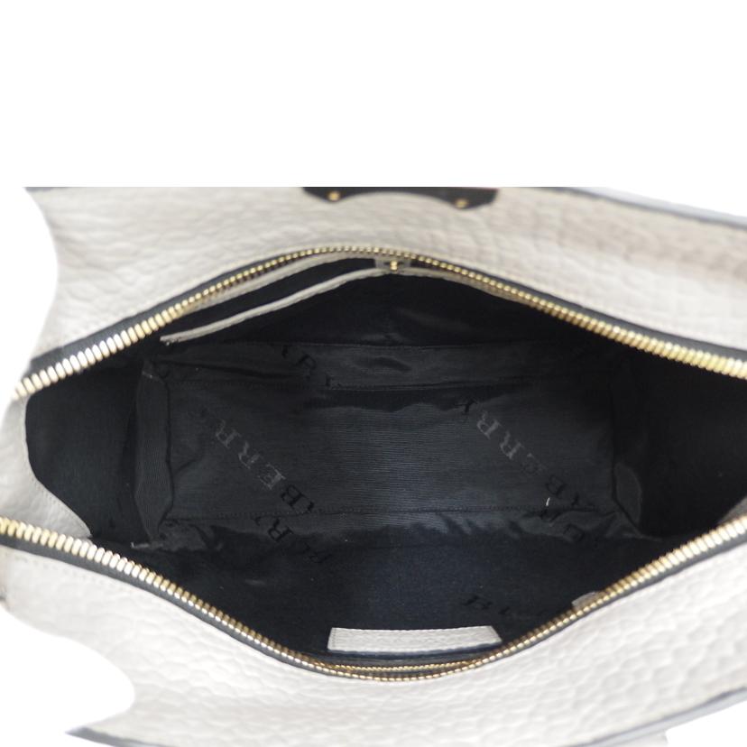 BURBERRY バーバリー/レザー2wayハンド/グレー//Bランク/82