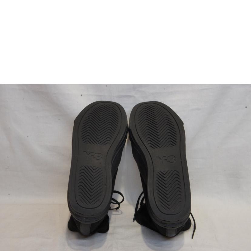 Y-3/Yohji Yamamotoロゴハイカットキャンバススニーカーブラック/EH1385//ABランク/92