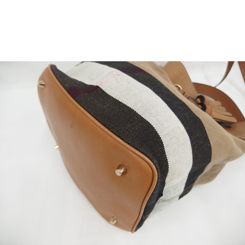 BURBERRY バーバリー/ノバチェック巾着ショルダー//Bランク/82