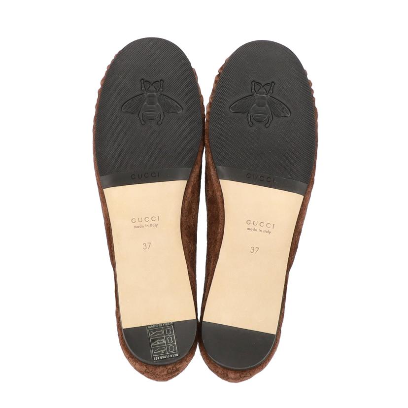 GUCCI グッチ/LOVELIGHT ホースビットGGスエードローファー/814895//サイズ:37/SAランク/91