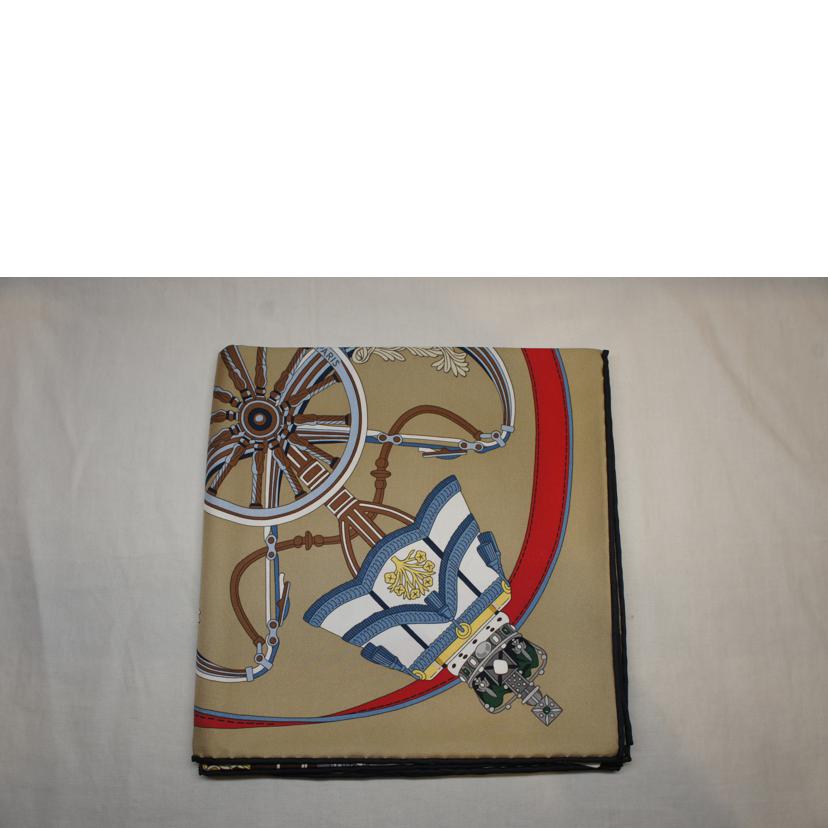 HERMES エルメス/カレ90 STATELY WHEELS //Sランク/92