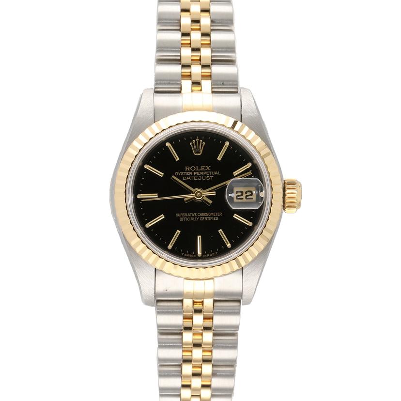ROLEX ロレックス/デイトジャスト/SS×YG/黒文字盤/69173//W76****/Aランク/91