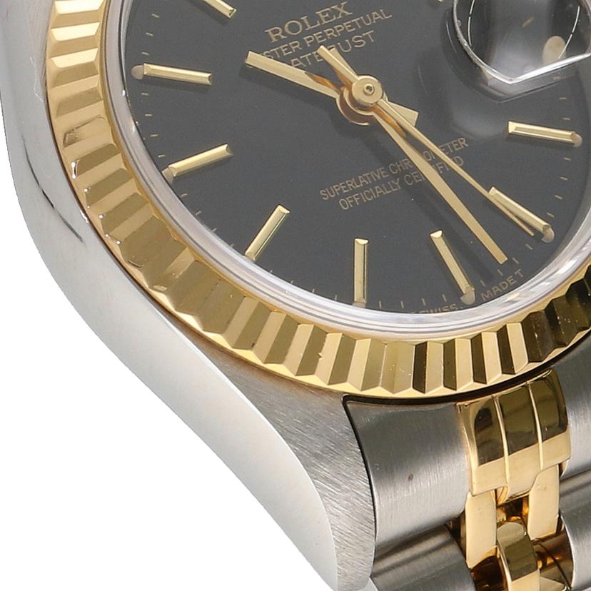 ROLEX ロレックス/デイトジャスト/SS×YG/黒文字盤/69173//W76****/Aランク/91