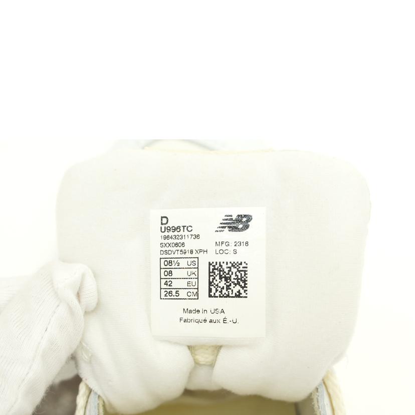 new balance ニューバランス/996/ホワイト/ブラック/U996TC//SAランク/75