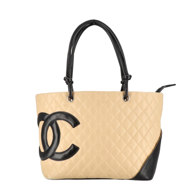 CHANEL シャネル/カンボンライントート/ベージュ×ブラック/A25169//911****/ABランク/91