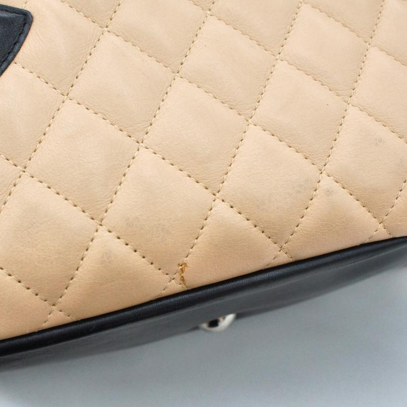 CHANEL シャネル/カンボンライントート/ベージュ×ブラック/A25169//911****/ABランク/91