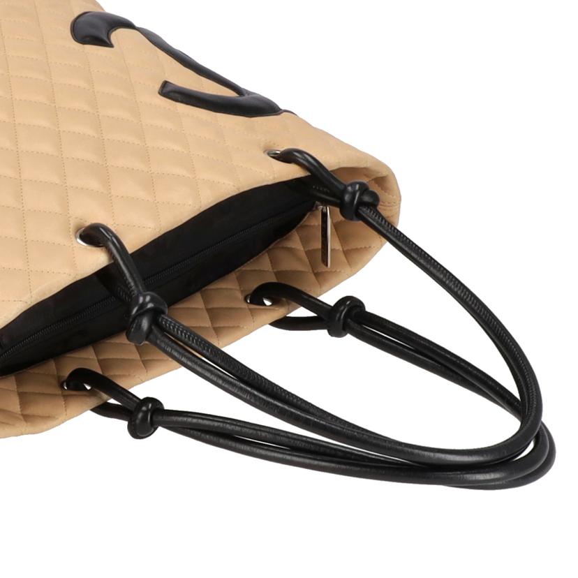 CHANEL シャネル/カンボンライントート/ベージュ×ブラック/A25169//911****/ABランク/91