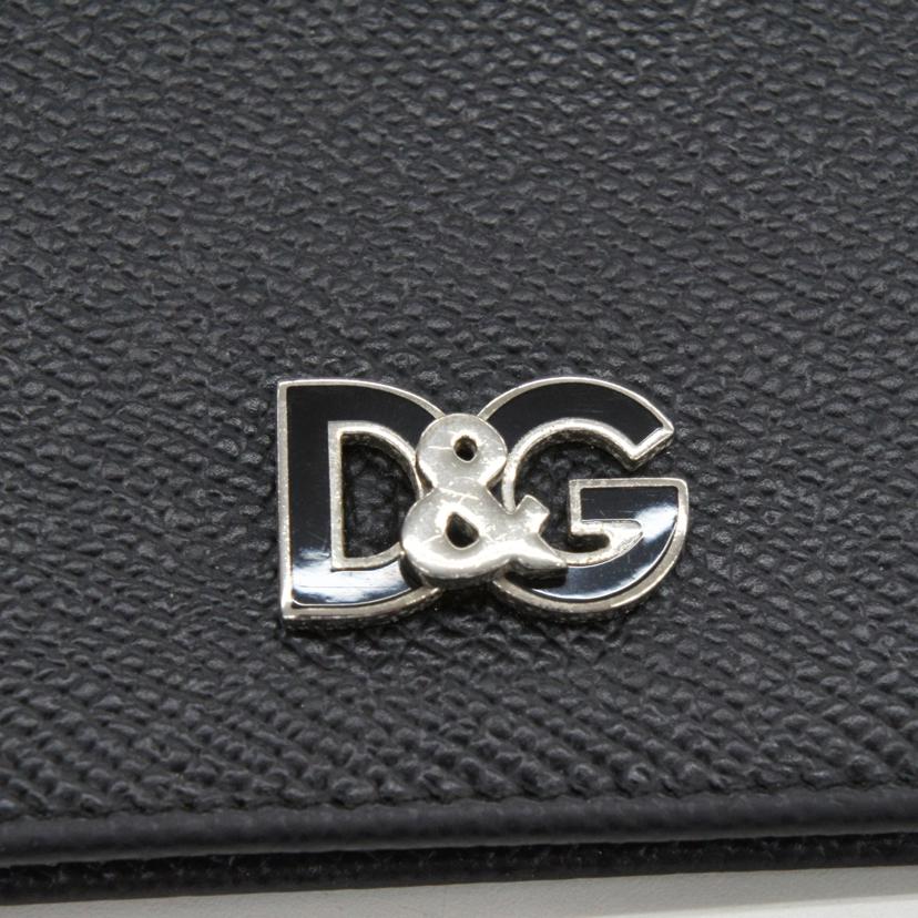 D&G ドルチェアンドガッパーナ/レザーマネークリップ付きカードケース//ABランク/78