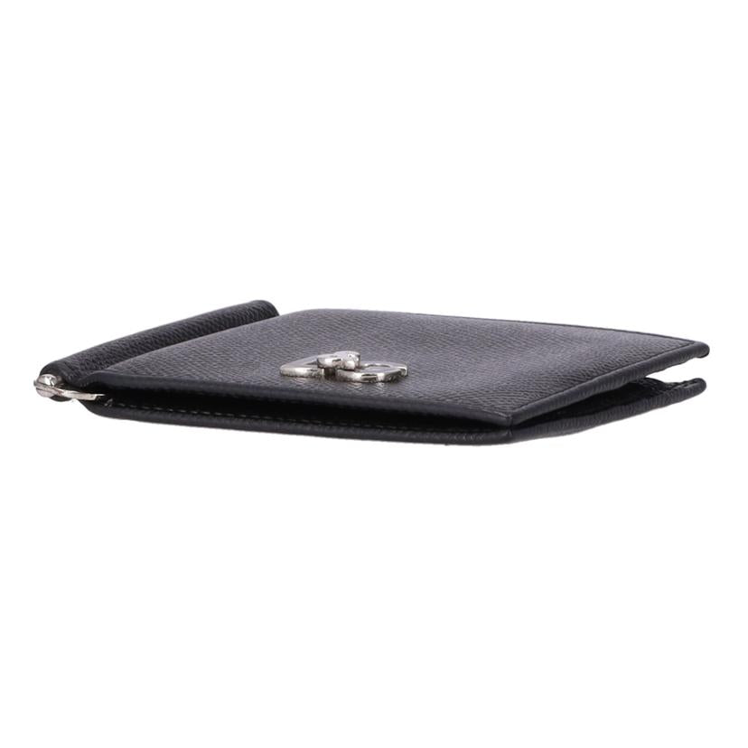 D&G ドルチェアンドガッパーナ/レザーマネークリップ付きカードケース//ABランク/78