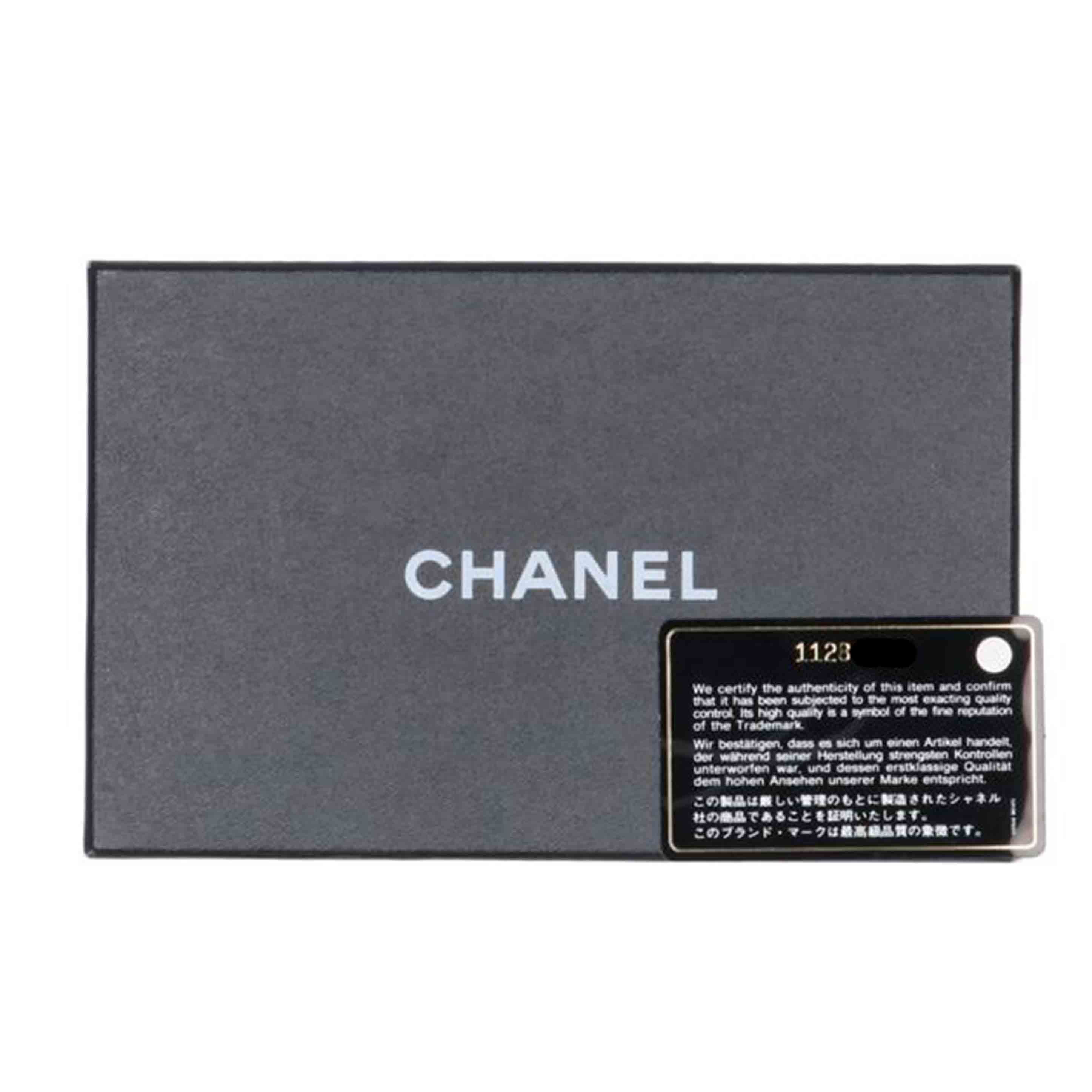CHANEL シャネル/マトラッセラムスキン長財布/Gカード/A31506//112*****/Bランク/75