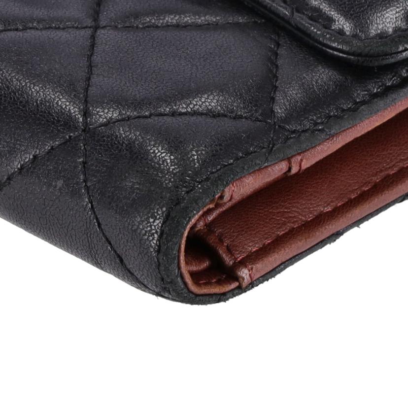 CHANEL シャネル/マトラッセラムスキン長財布/Gカード/A31506//112*****/Bランク/75