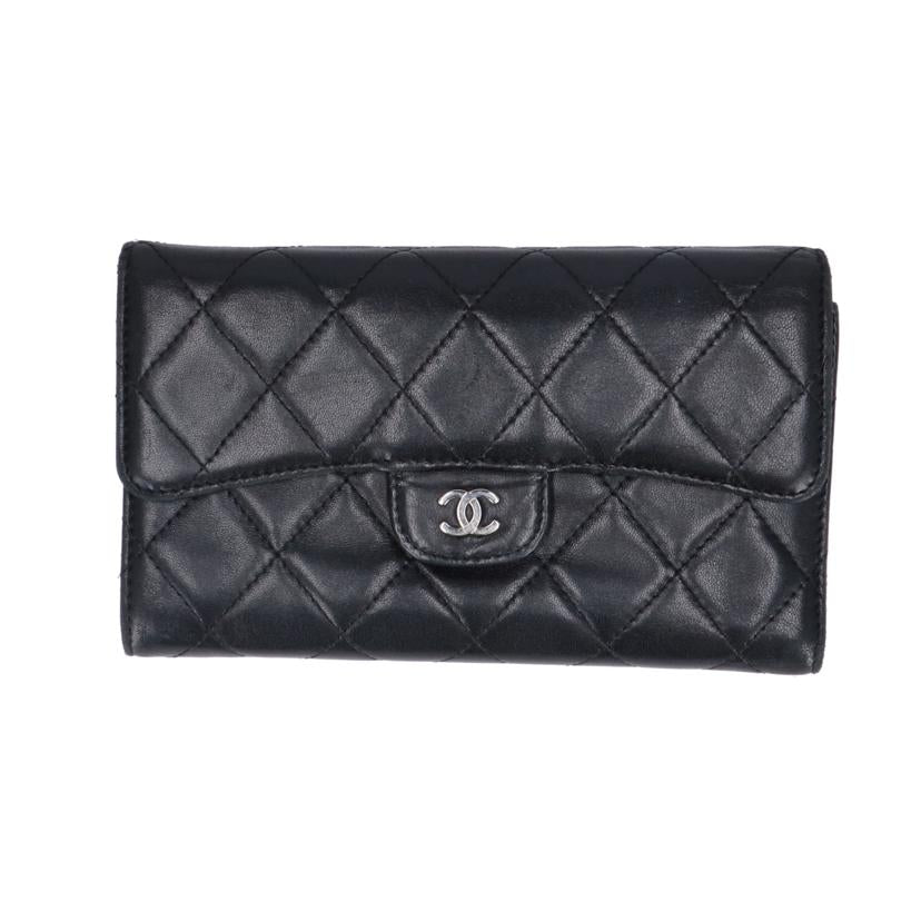 CHANEL シャネル/マトラッセラムスキン長財布/Gカード/A31506//112*****/Bランク/75
