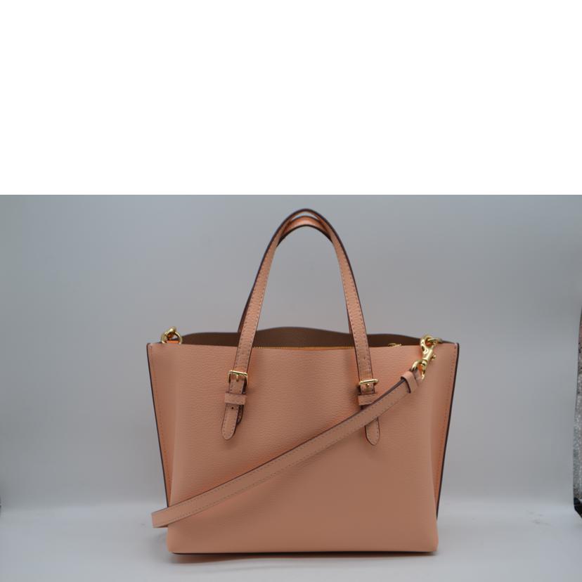 COACH コーチ/モリートート25/クロスグレイレザー/サーモンピンク/C4084//A22**/Aランク/89