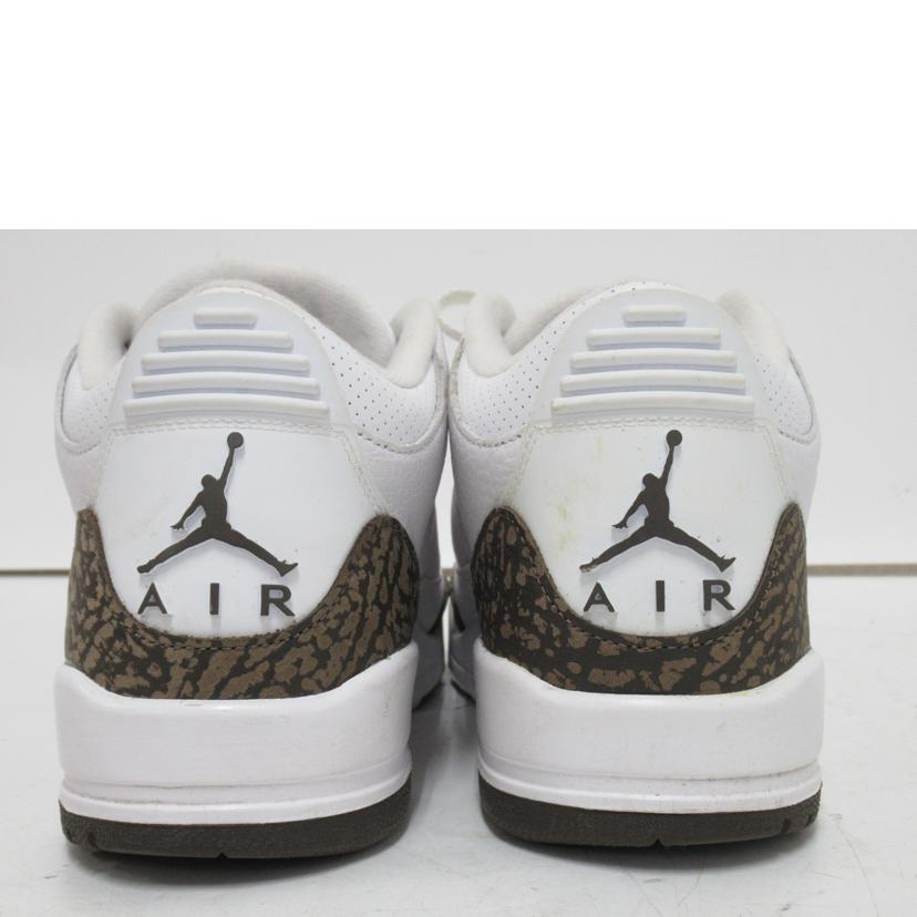 NIKE/Air Jodan 3 Retro Mocha /ハイカットスニーカー/136064-122//Bランク/63