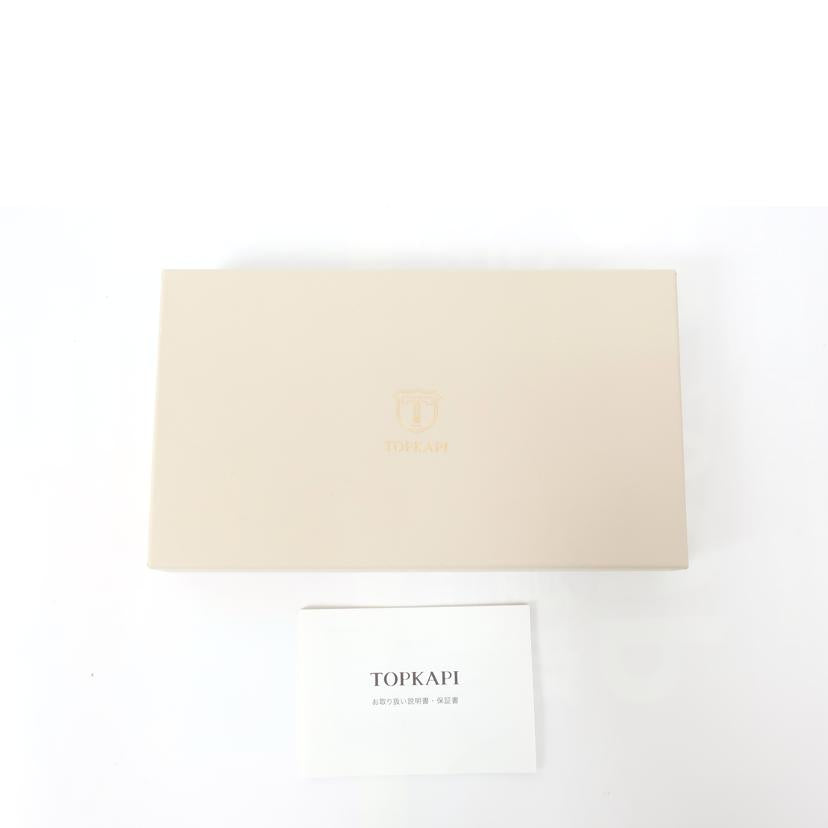 TOPKAPI トプカピ/L字ファスナー長財布 ホワイト×ライトベージュ//Aランク/65