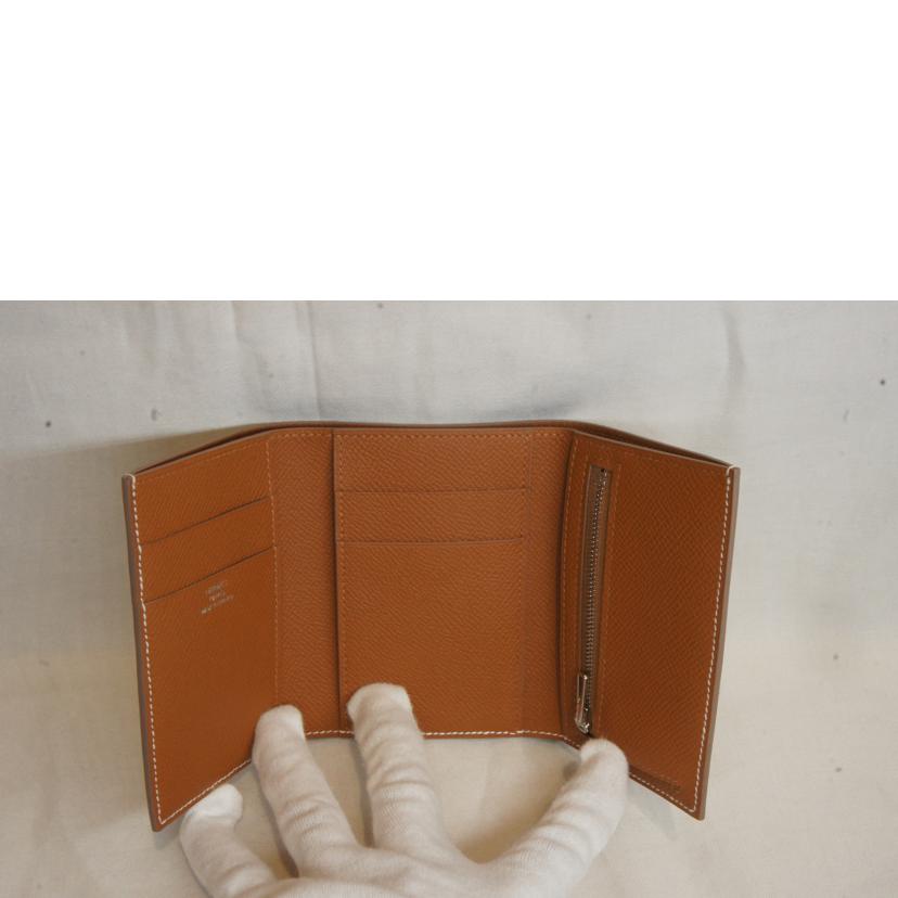 HERMES エルメス/ベアン/コンビネヴェルソ/エプソン/クレ×ゴールド//B/Aランク/92