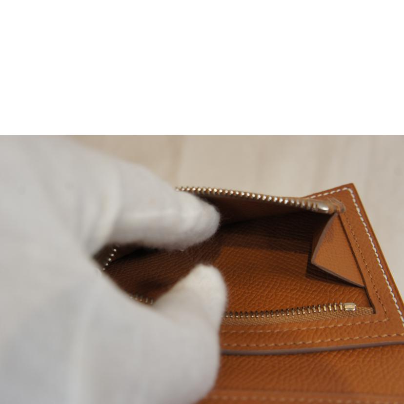 HERMES エルメス/ベアン/コンビネヴェルソ/エプソン/クレ×ゴールド//B/Aランク/92