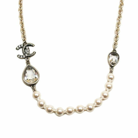 CHANEL シャネル/ココマークフェイクパールネックレス//I24A/SAランク/92