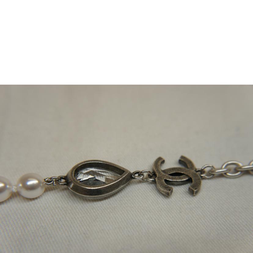 CHANEL シャネル/ココマークフェイクパールネックレス//I24A/SAランク/92