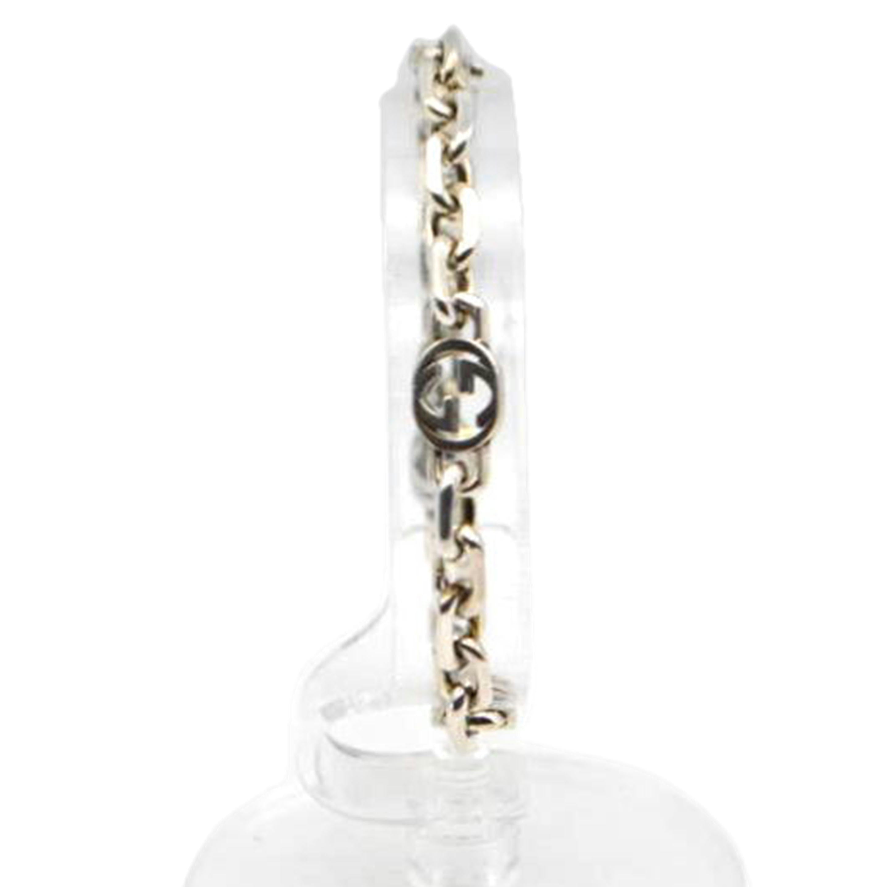 GUCCI グッチ/インターロッキングSV925ブレスレット18cm/620798//ABランク/89