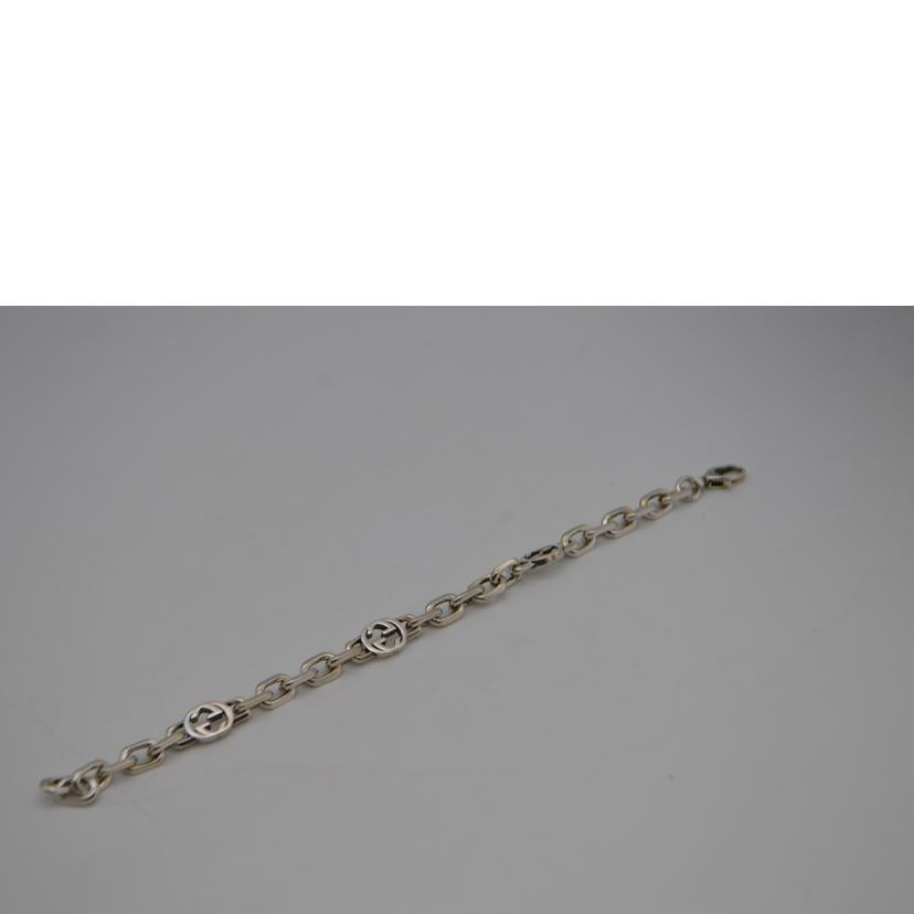 GUCCI グッチ/インターロッキングSV925ブレスレット18cm/620798//ABランク/89