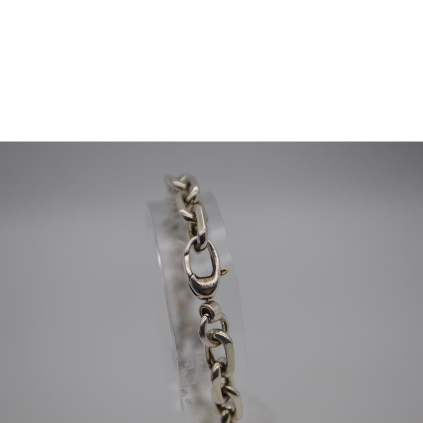 GUCCI グッチ/インターロッキングSV925ブレスレット18cm/620798//ABランク/89